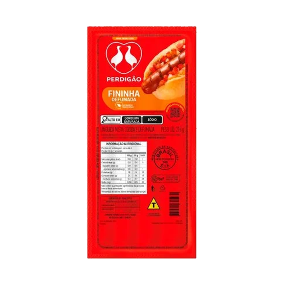 Linguiça Mista Defumada Perdigão Fininha