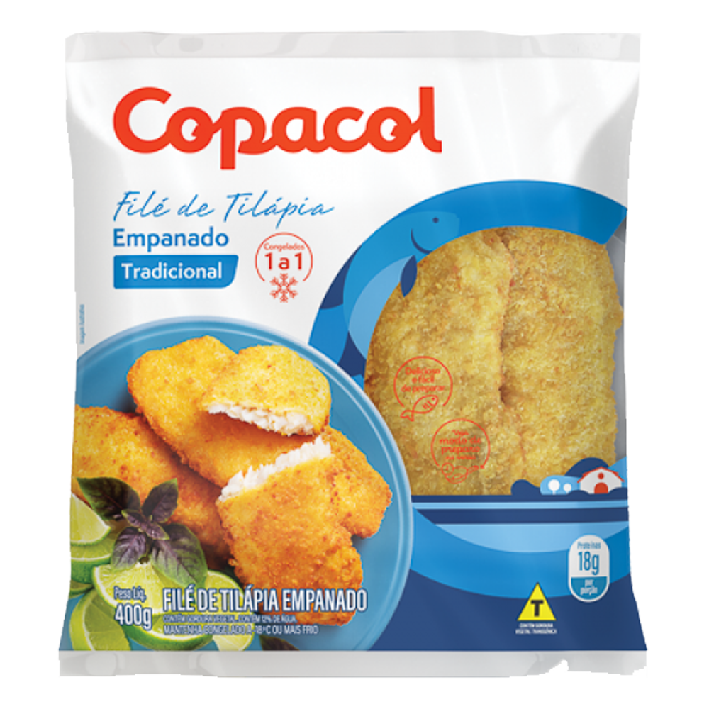 Filé de Tilápia Empanado Copacol Tradicional