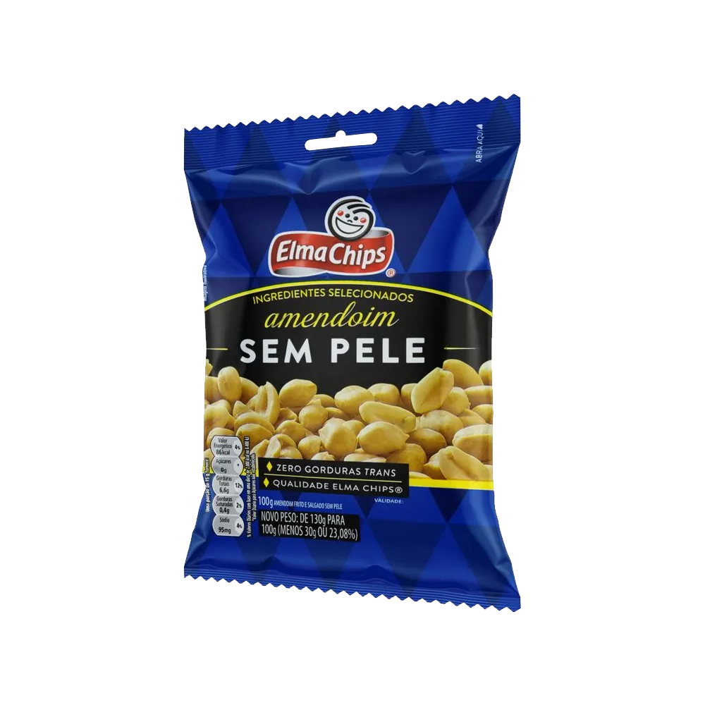 Amendoim Sem Pele Elma Chips