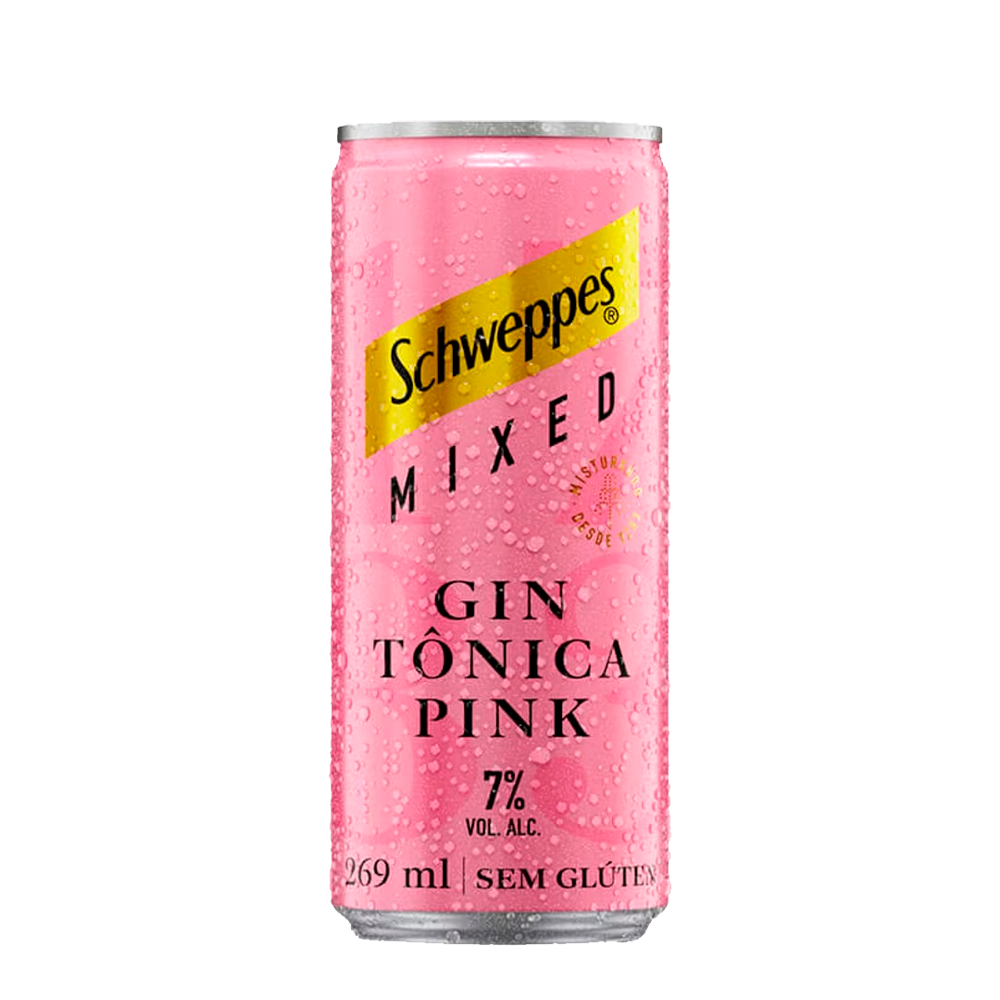 Bebida Mista Alcoólica Schweppes Gin Tônica  Pink