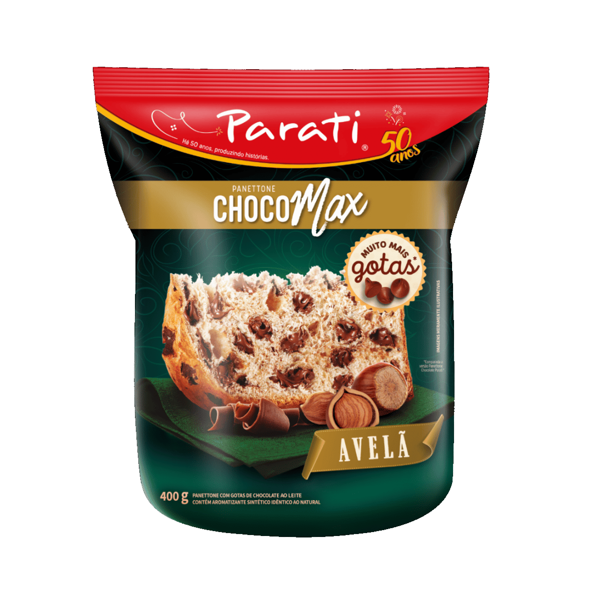 Panettone Parati Chocomax Avelã