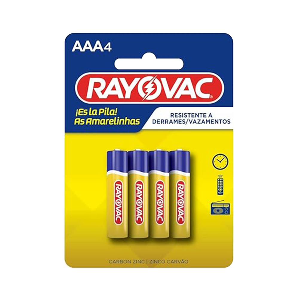 Pilha Rayovac Amarela AAA