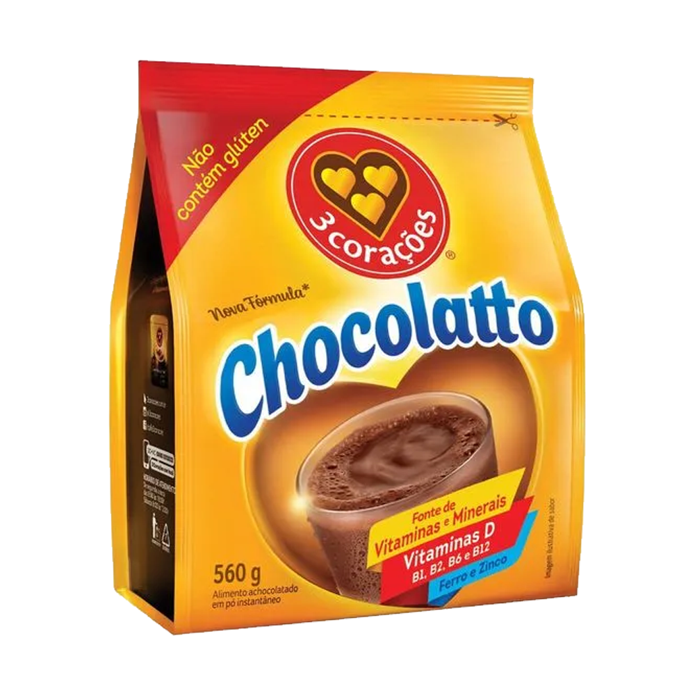 Achocolatado em Pó 3 Corações Chocolatto