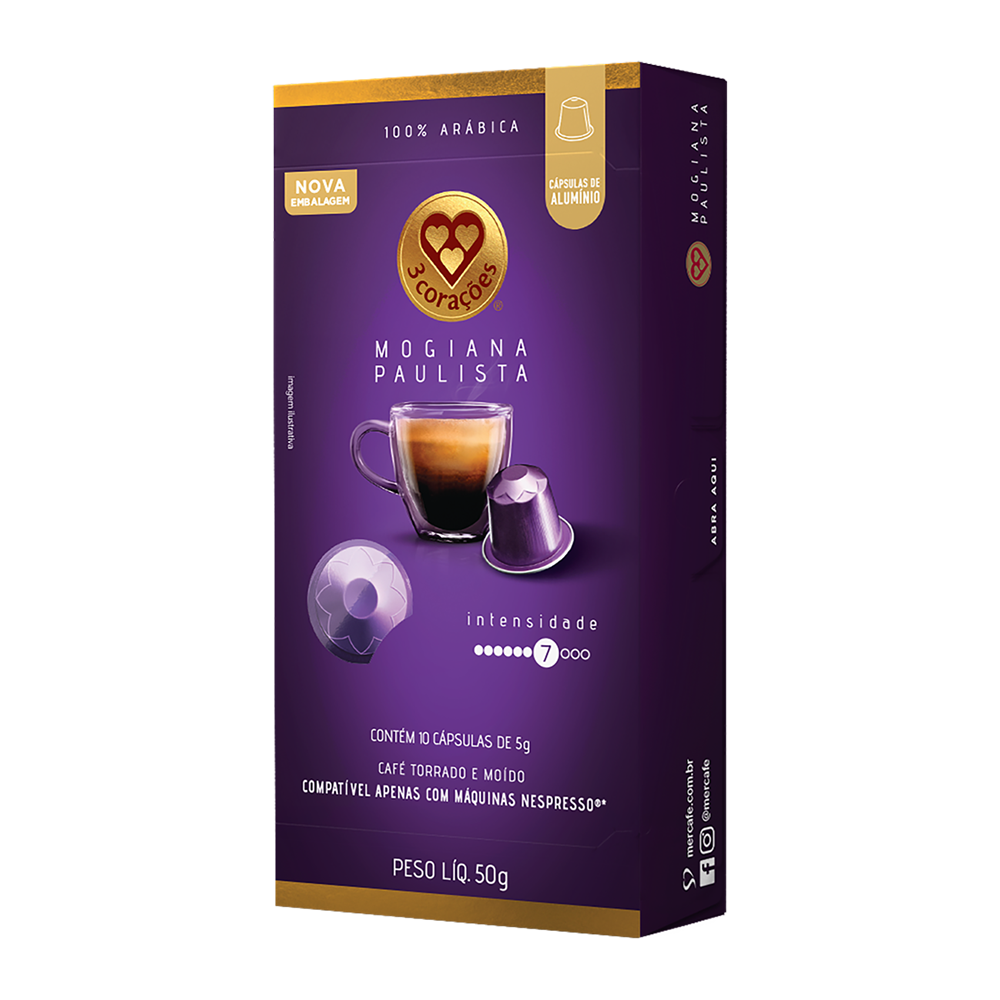 Cápsulas de Café 3 Corações Alumínio