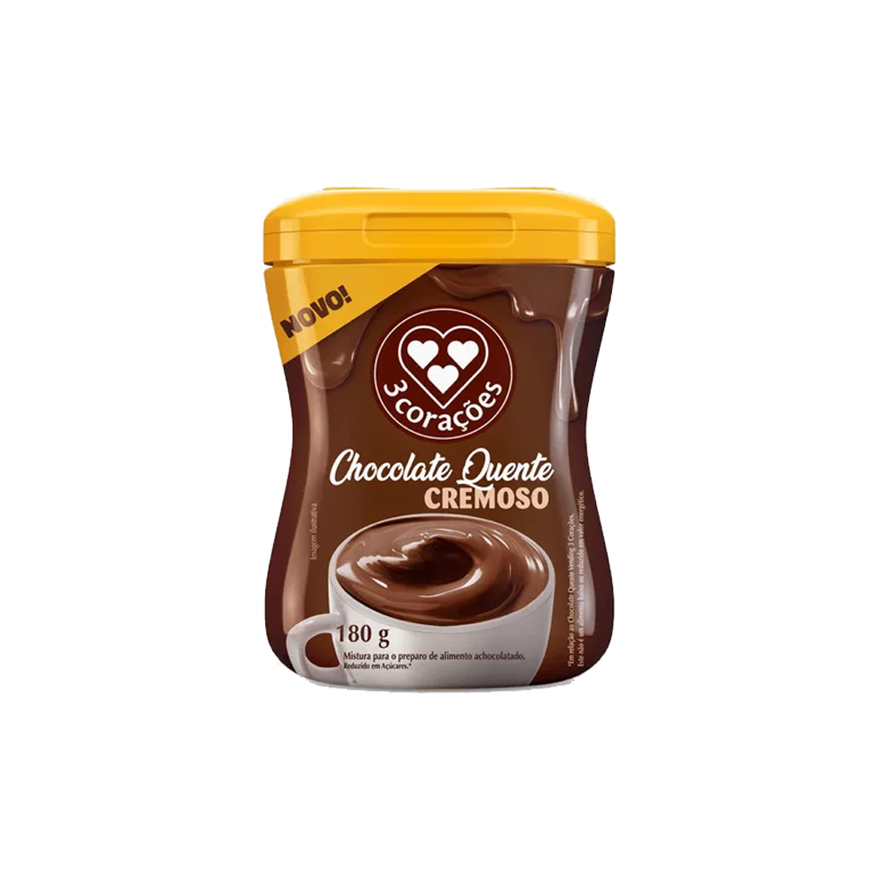 Achocolatado em Pó 3 Corações Chocolate Quente - R$ 14,99
