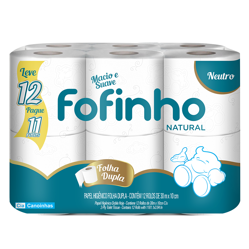 Papel Higiênico Fofinho Folha Dupla 30M 