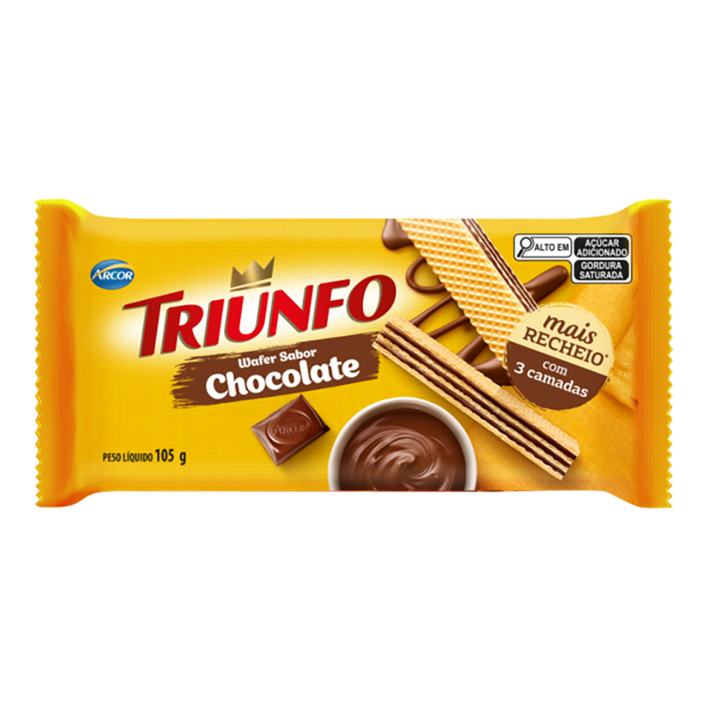 Biscoito Triunfo Wafer Recheado