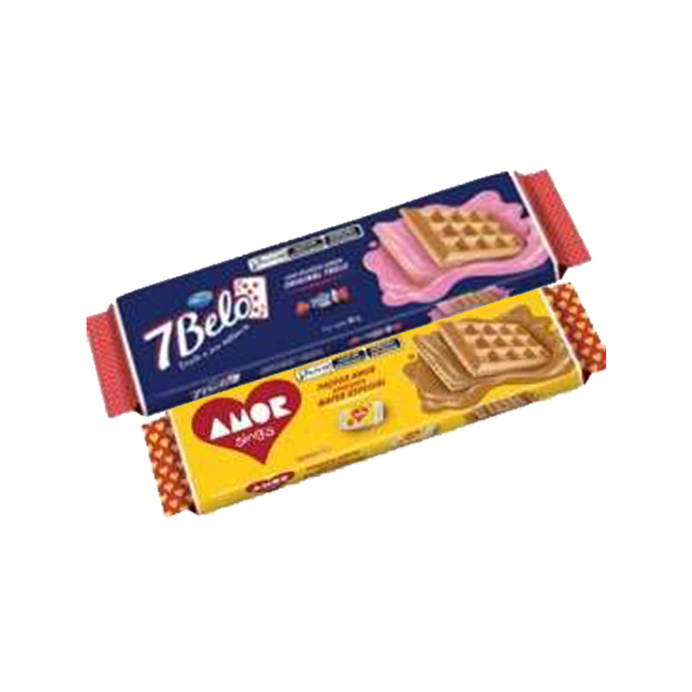 Biscoito Arcor Wafer 7 Belo / Amor 