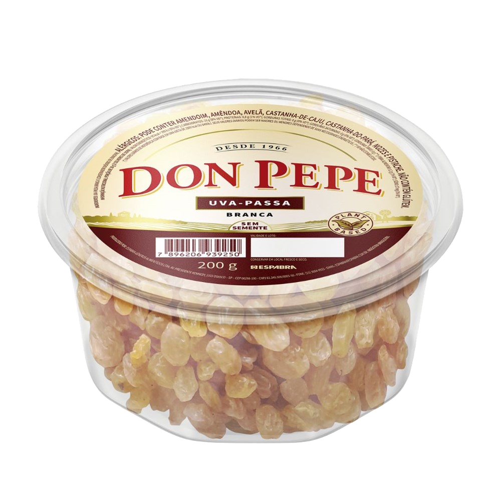 Uva Passas Branca S/Semente Don Pepe