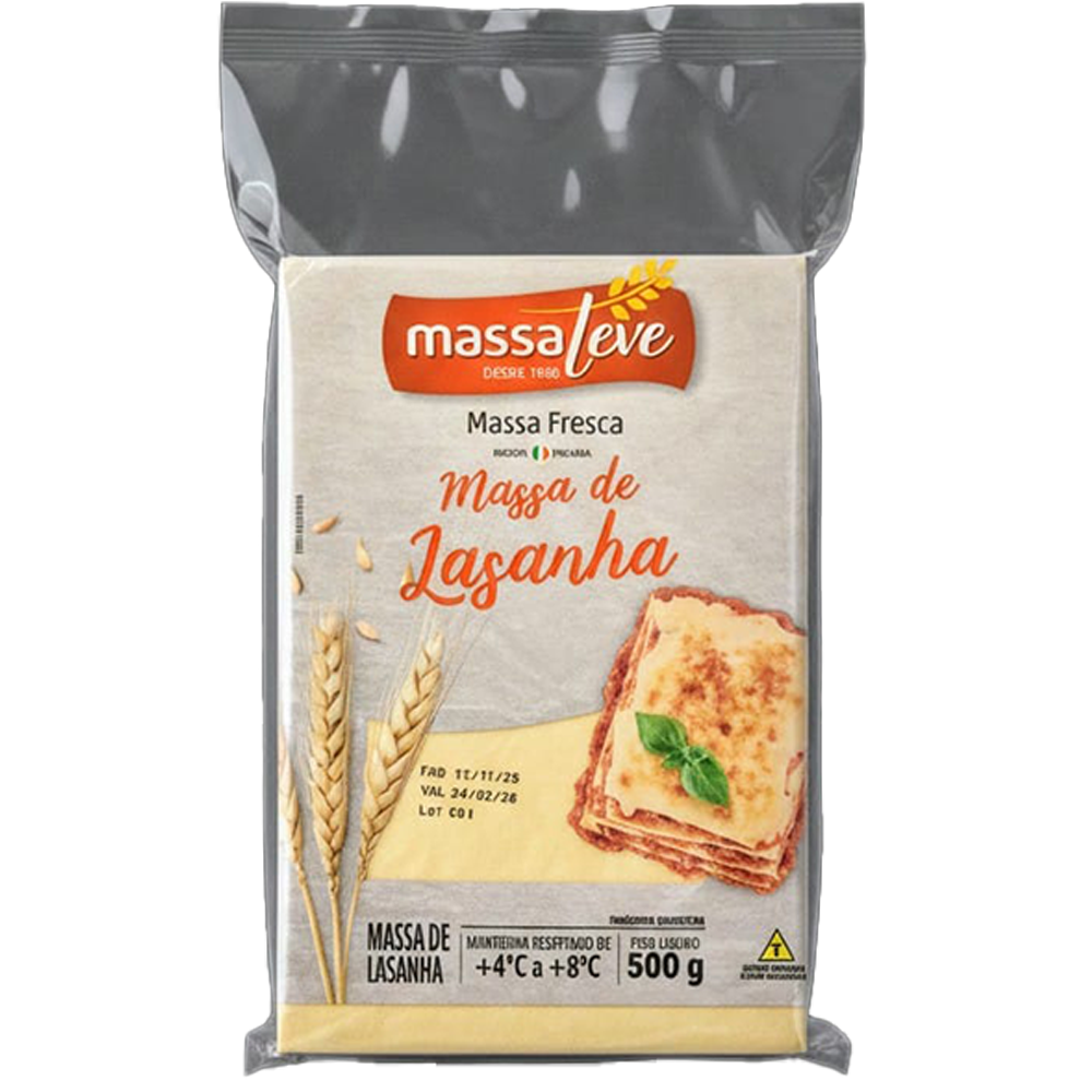 Massa P/Lasanha Massa Leve 