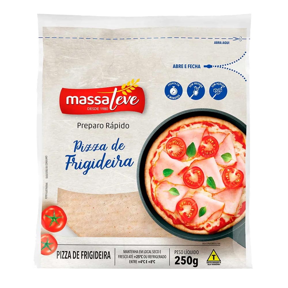 Pizza Frigideira Massa Leve C/10