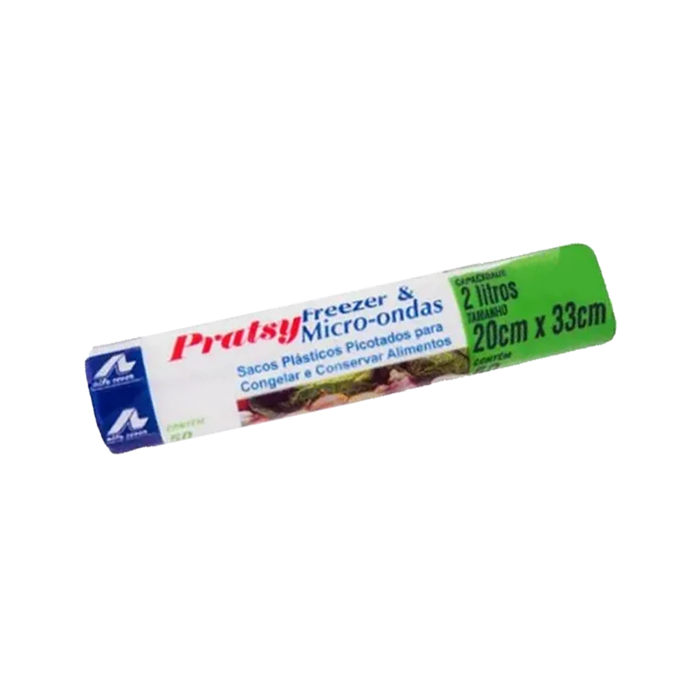 Sacos P/Freezer e Micro-ondas Pratsy 20cm x 30cm