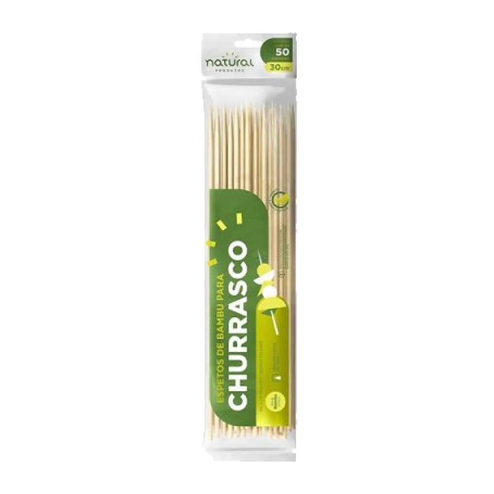 Espeto de Bambu P/Churrasco Marpa 30CM