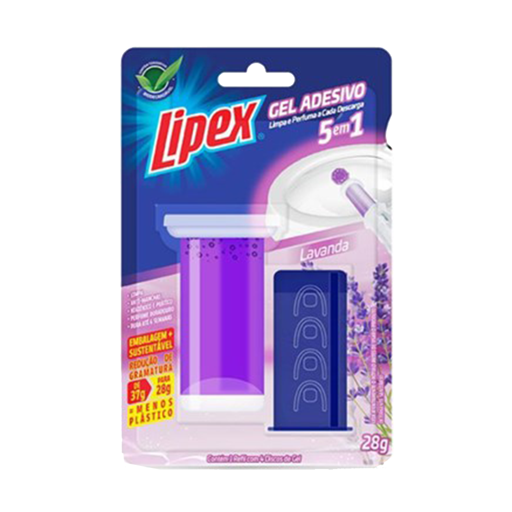 Gel Adesivo Lipex Aplicador + 4 Disco Refil