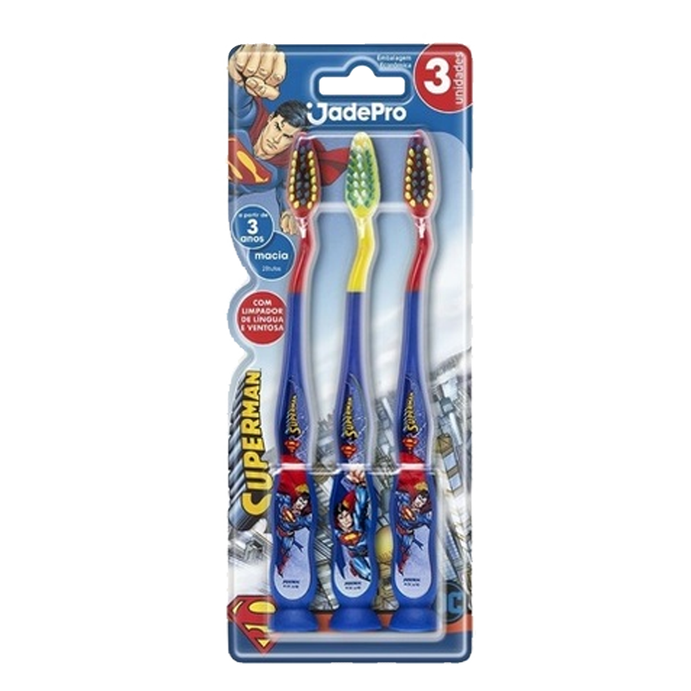 Escova Dental Jadefrog Superman Macia