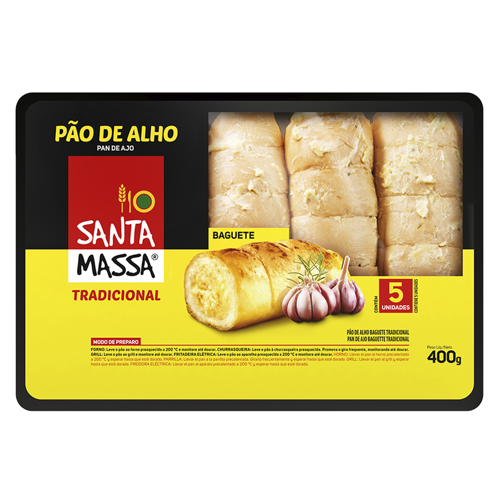 Pão de Alho Santa Massa