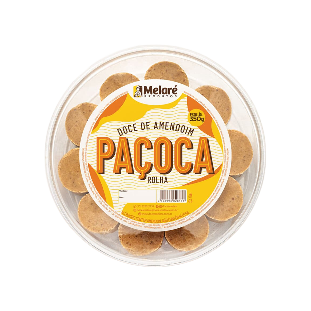 Paçoca Rolha Melaré