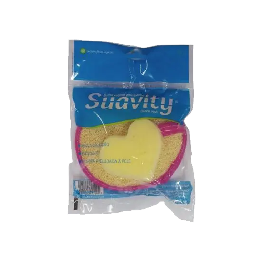 Esponja P/Banho Vegetal C/Espuma Facial Suavit