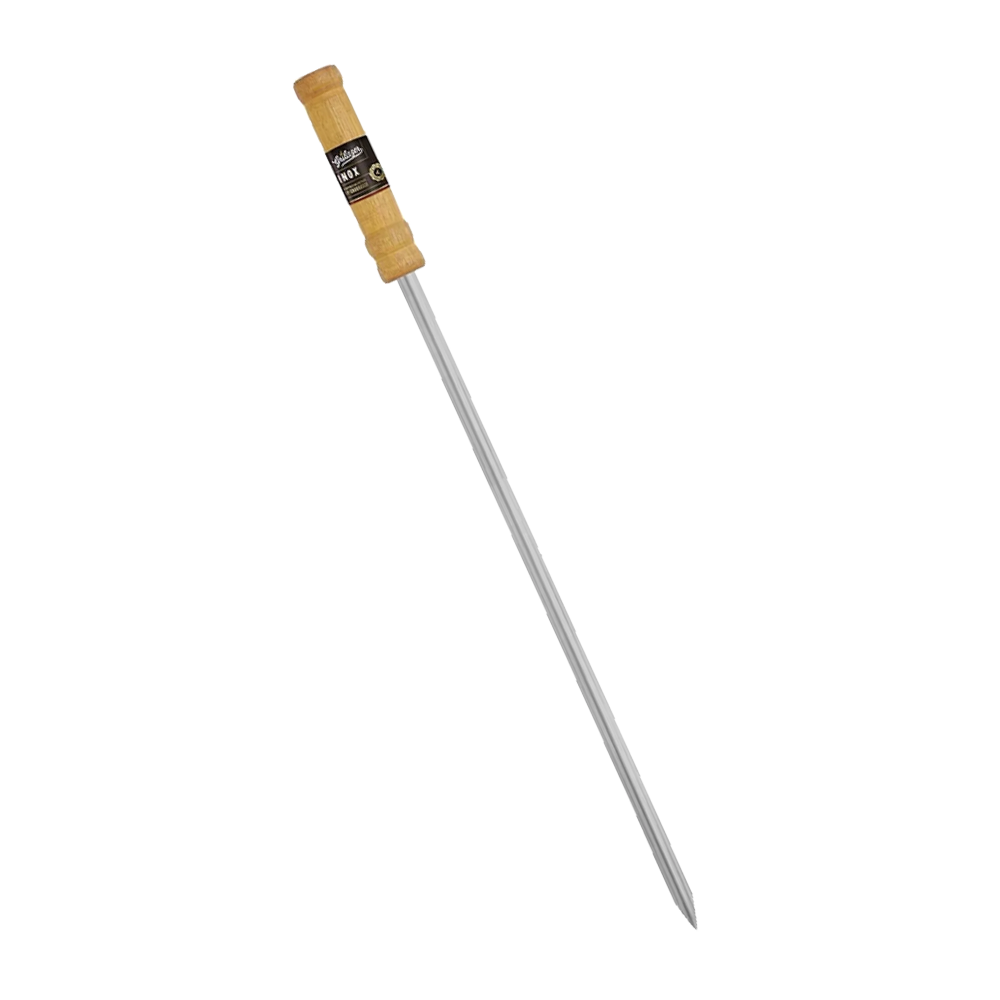 Espeto Grilazer 1 Haste Aço Prata 85CM