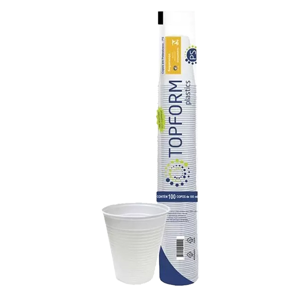 Copo Topform P/ Água Transparente 180ML