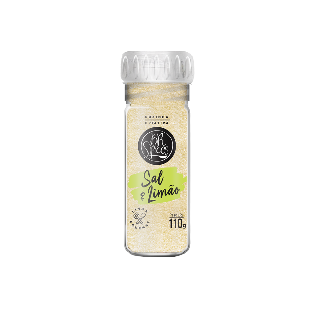 Tempero BR Spices Sal e Limão C/Moedor