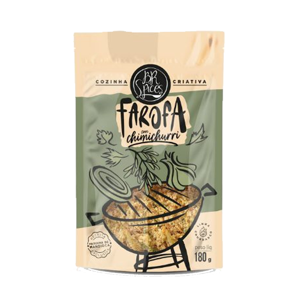 Farofa de Mandioca BR Spices Temperada C/Chimichurri