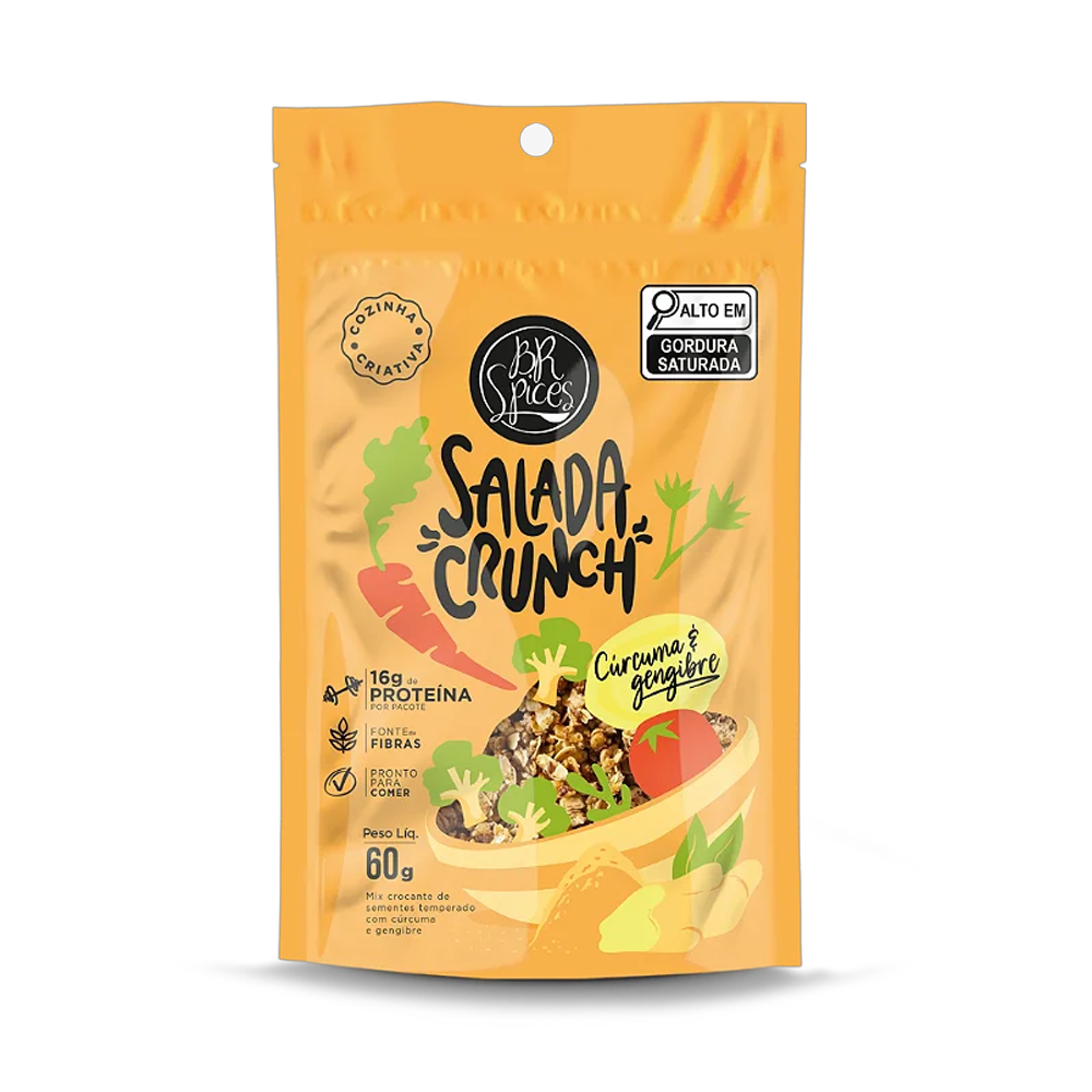 Salada Crunch BR Spices Cúrcuma e Gengibre