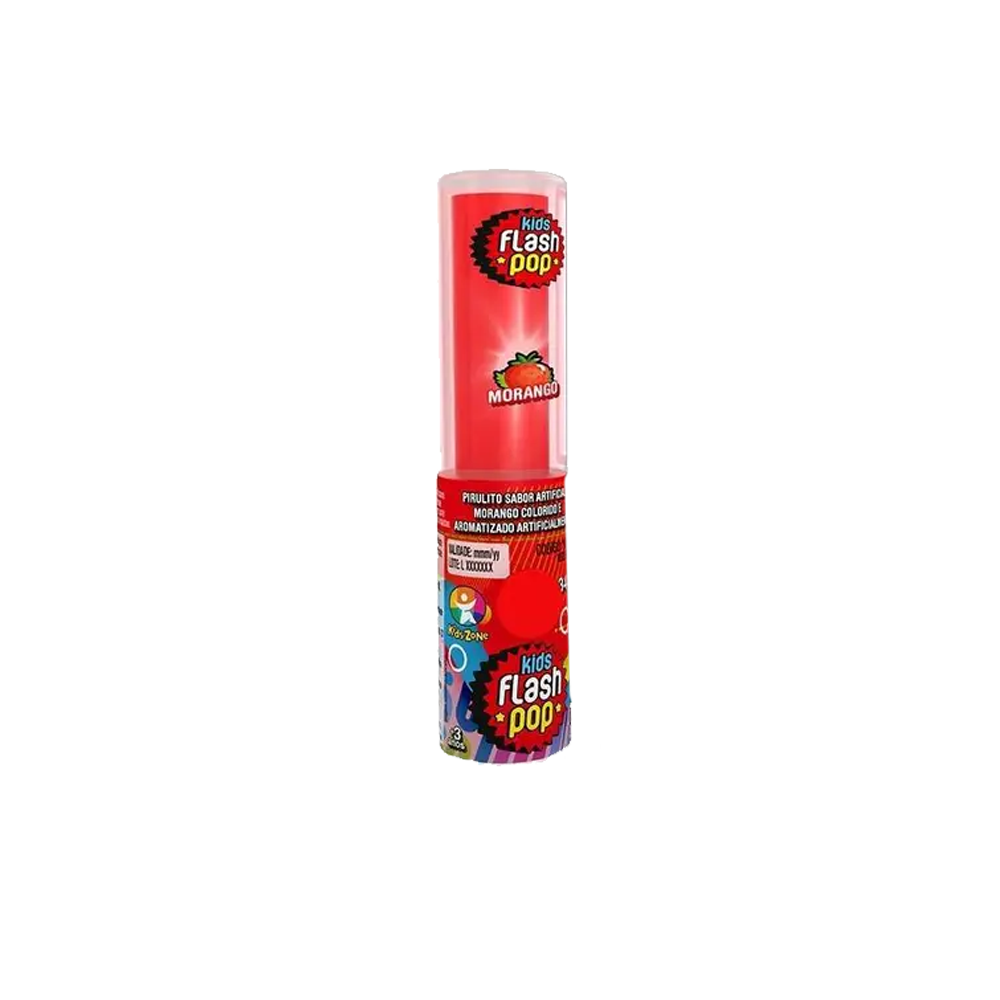 Pirulito Flash Pop C/Lanterna Kids Zone