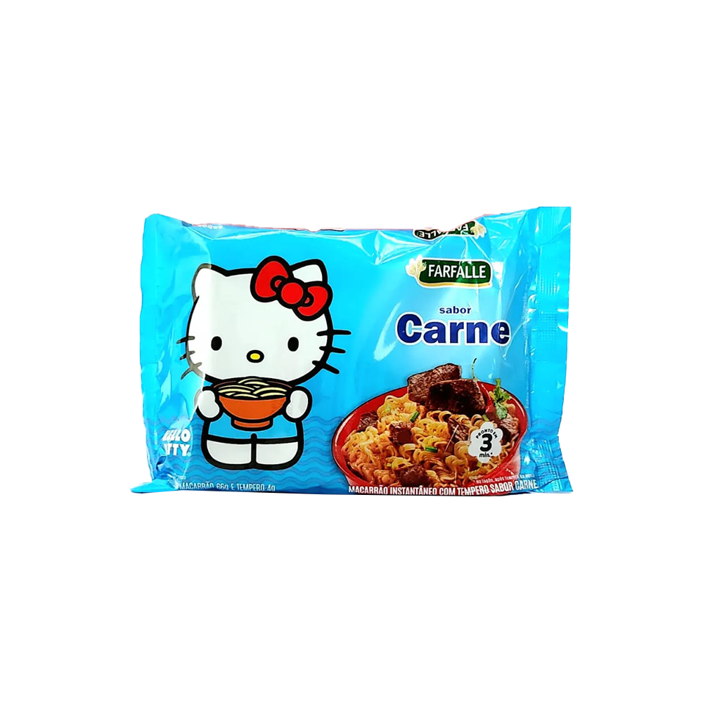 Macarrão Instantâneo Farfalle Hello Kitty