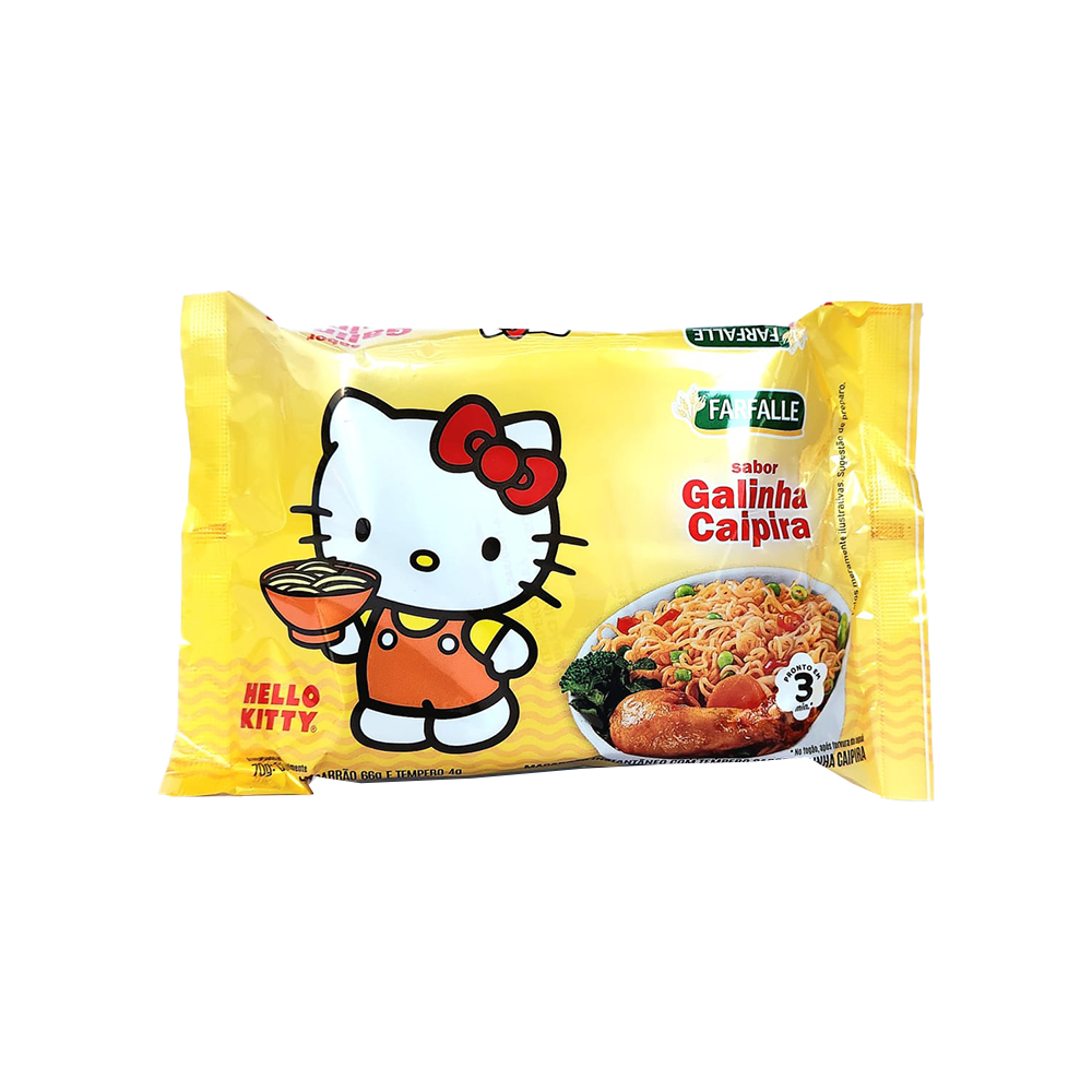 Macarrão Farfalle Instantâneo Hello Kitty