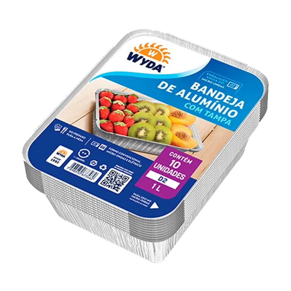 Bandeja de Alumínio Wyda 1000ML C/10
