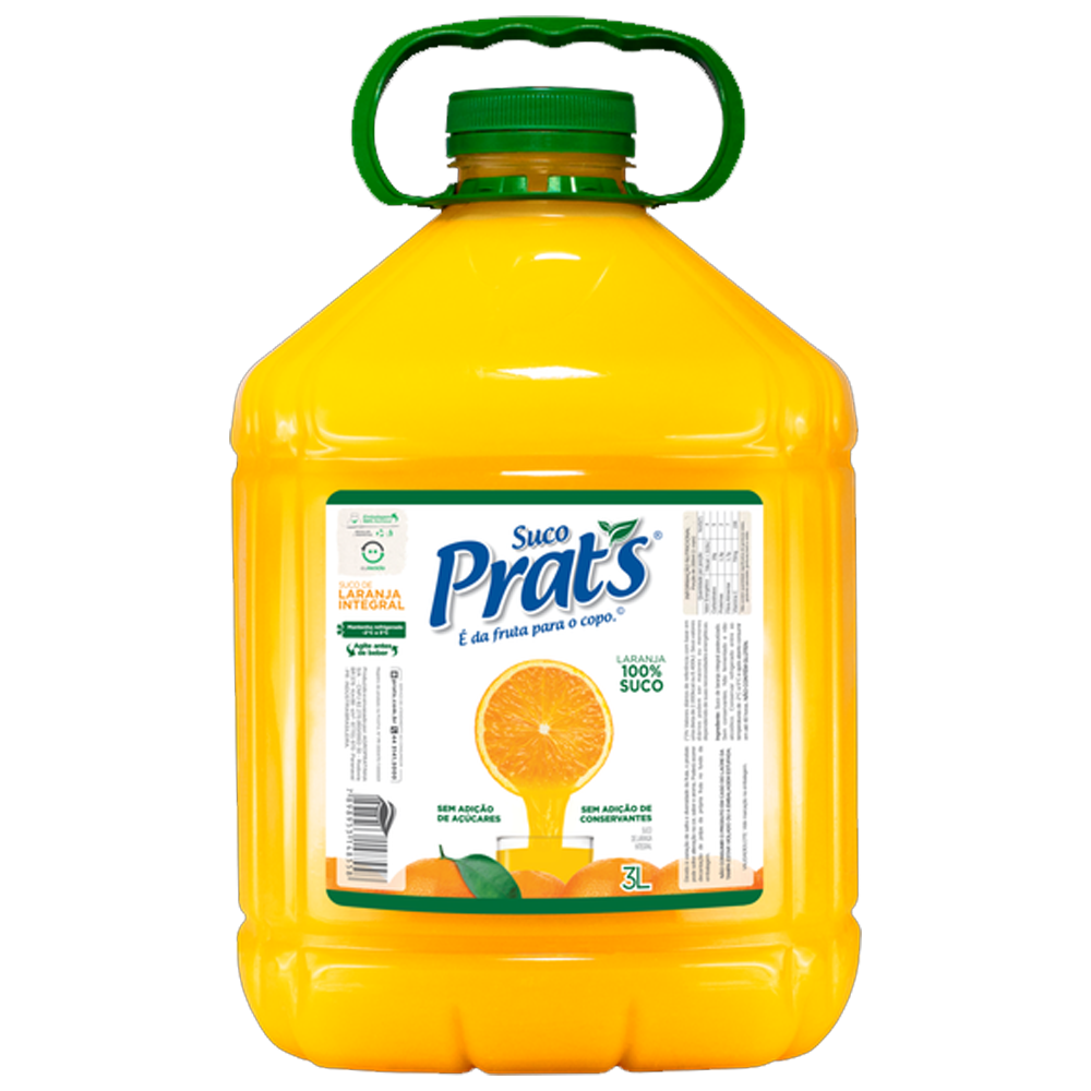 Suco Prat's Laranja Integral - R$ 46,39  - 50% DESC.NA 2.UNIDADE  - A UND.SAI POR 