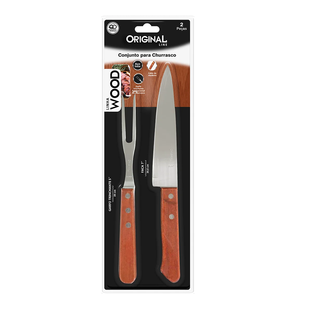 Kit Churrasco Wood Original