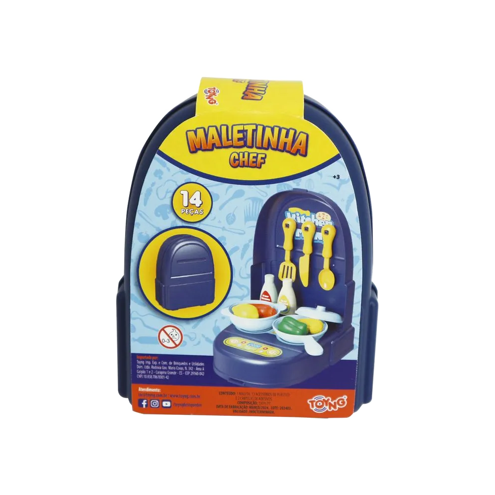 Maletinha Chef C/Acessórios Toyng