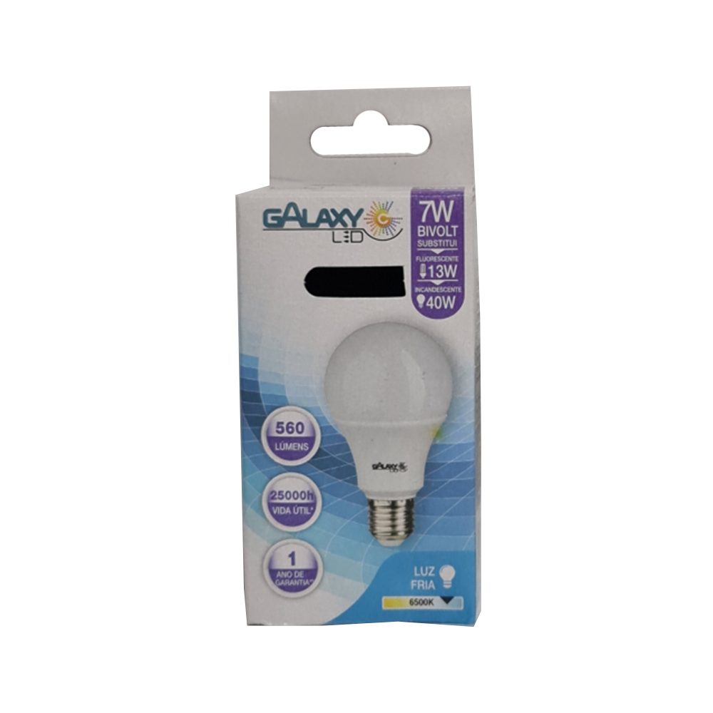 Lâmpada Galaxy Led Bulbo 7W 6500K