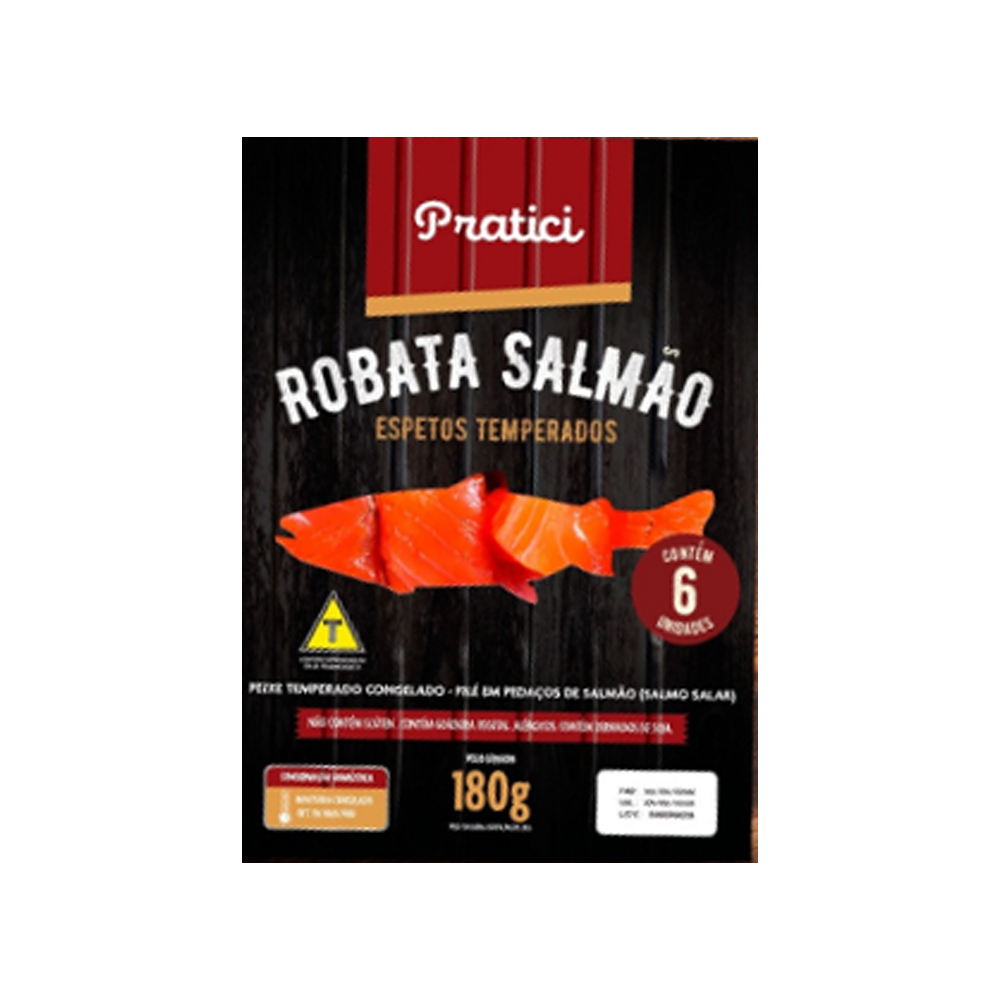 Espeto Robata Salmão Pratici