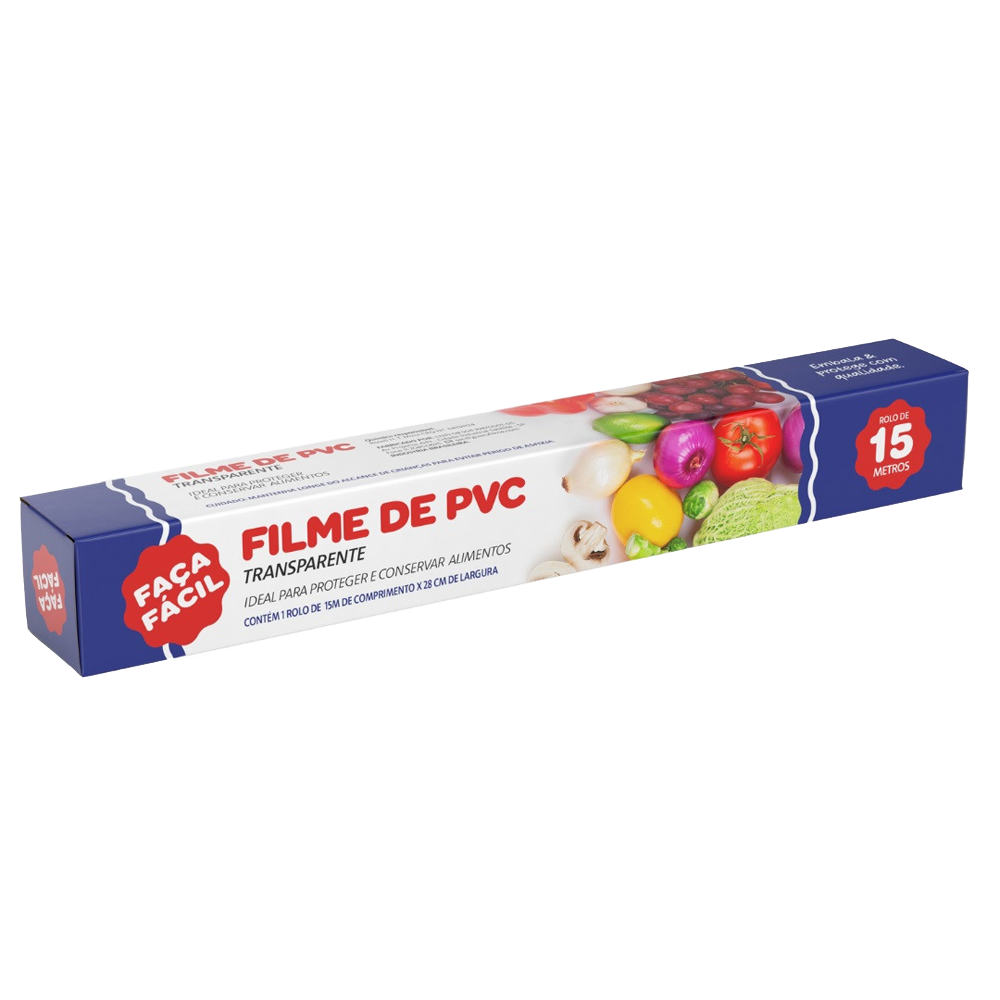 Filme PVC Faça Fácil 28CM X 15M