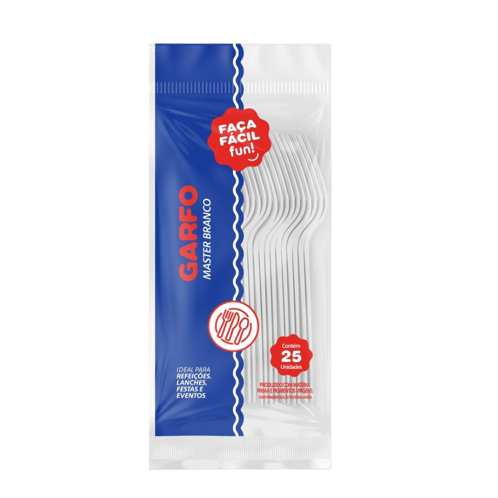 Garfo Master Faça Fácil Descartável