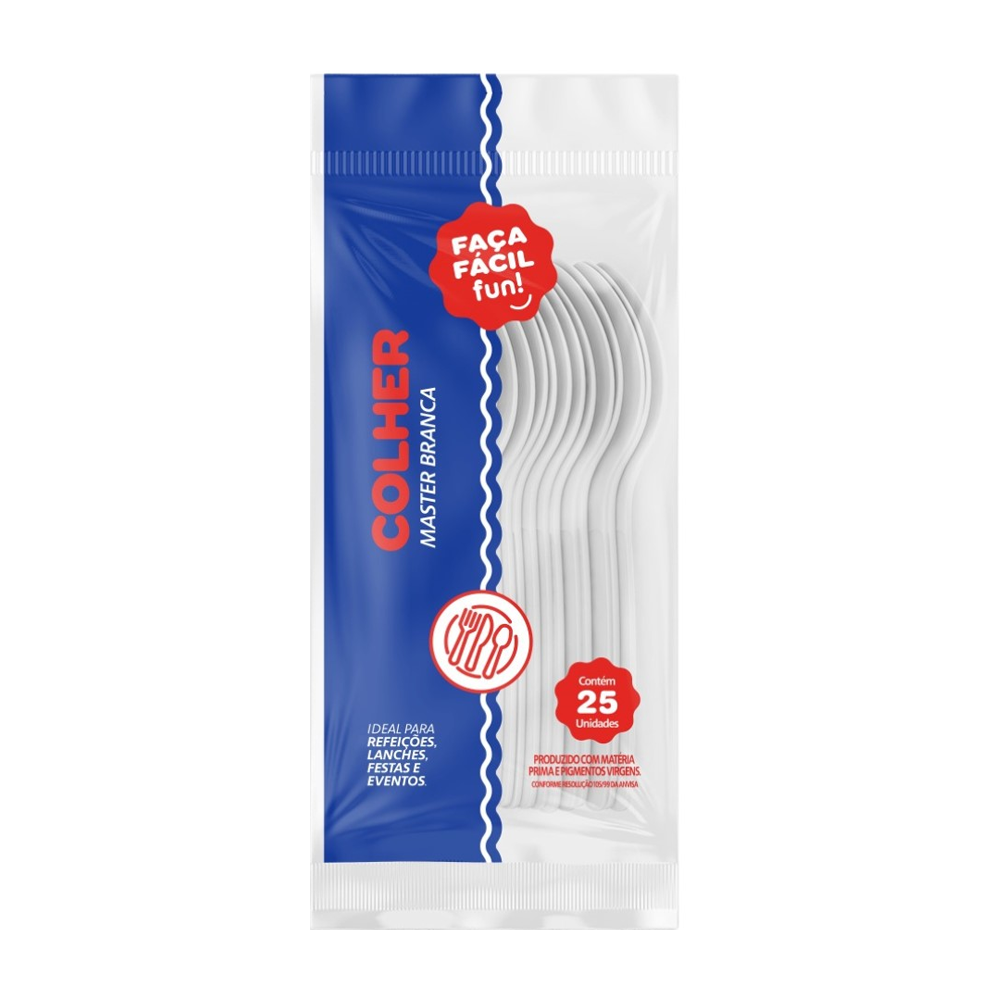 Colher Master Faça Fácil Descartável
