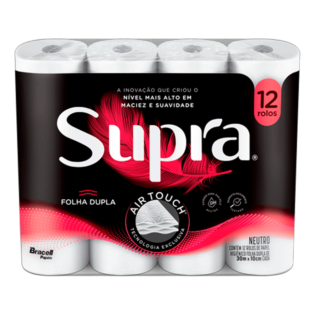 Papel Higiênico Supra Folha Dupla 30M