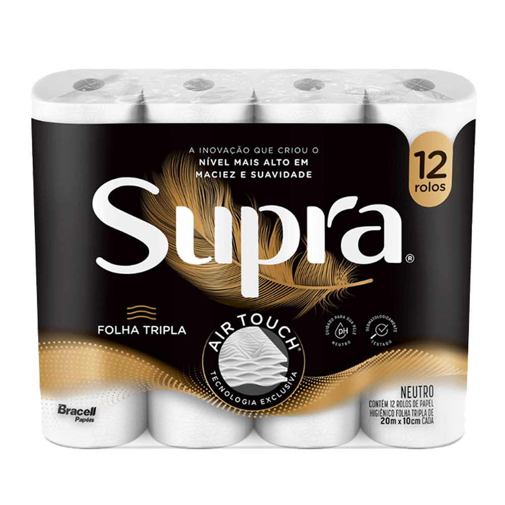 Papel Higiênico Supra Folha Tripla 20M