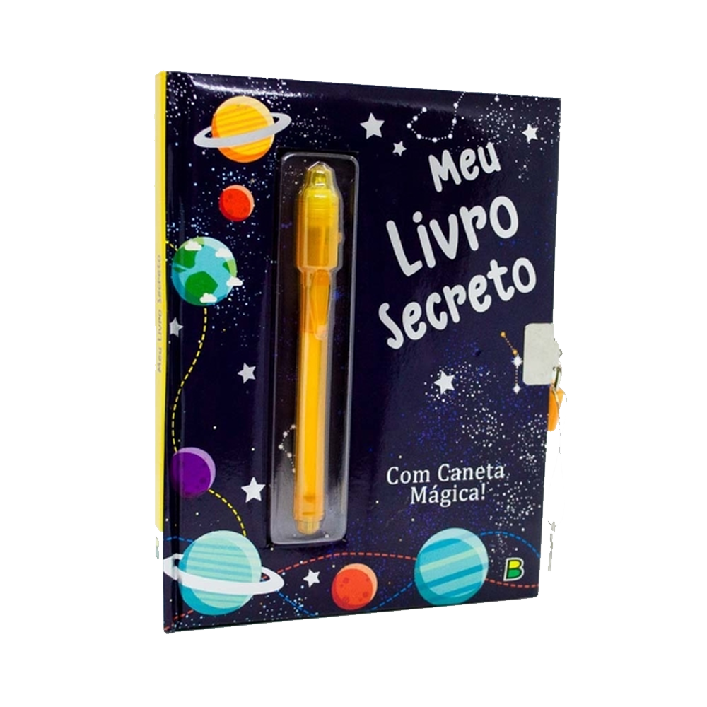 Livro Meu Livro Secreto C/Caneta Mágica