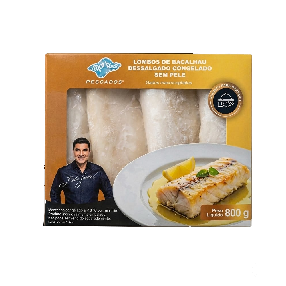 Lombo de Bacalhau Morhua Dessalgado Mar & Rio