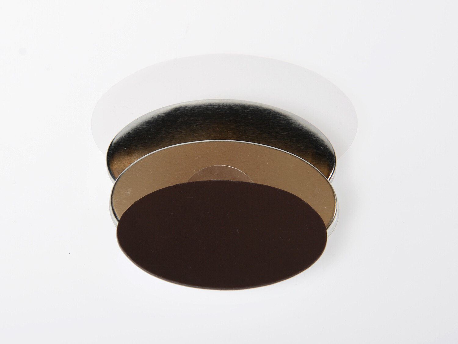 100 oval magnetic buttons 45mm x 69mm bild 1