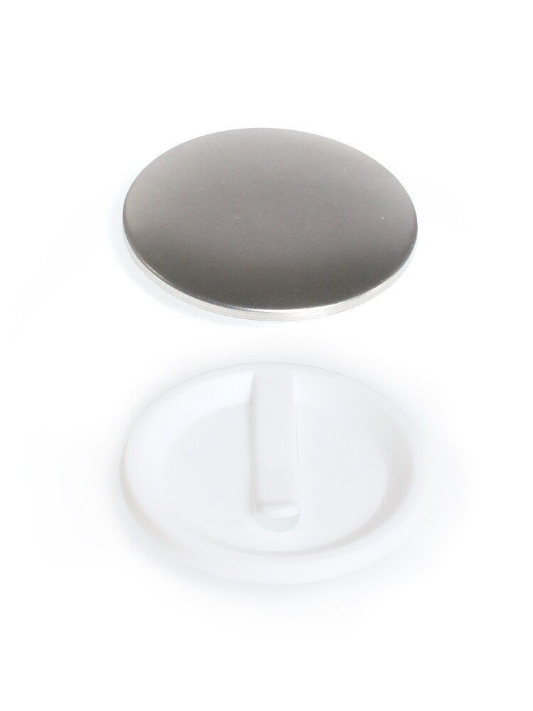 100 round badges 50mm with clip bild 1