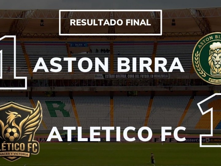 Aston birra y atlético f.c empatan 