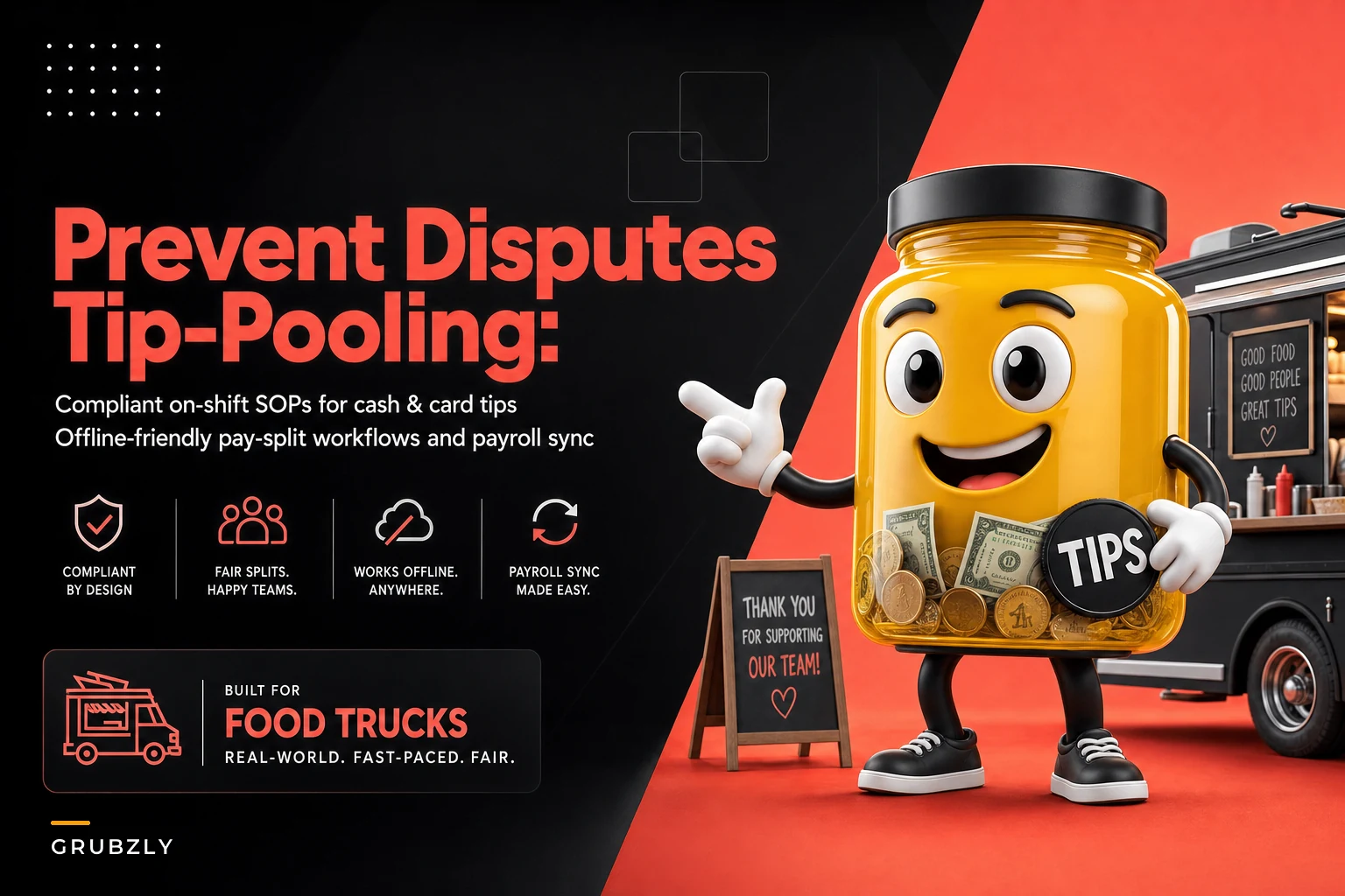 Avoid staff disputes and legal headaches: tip-pooling and pay-split policies for small mobile teams