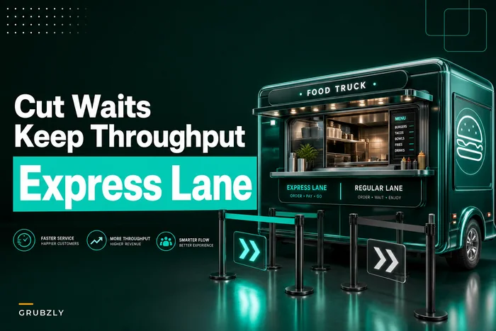 Cut wait times without hurting throughput: express-lane and prepay workflows for busy food truck stops
