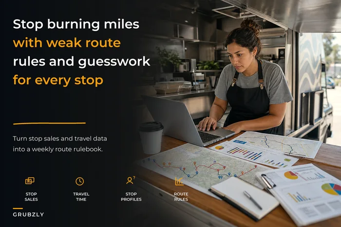 Cut wasted miles and recover lost sales with a data-driven routing system for food trucks