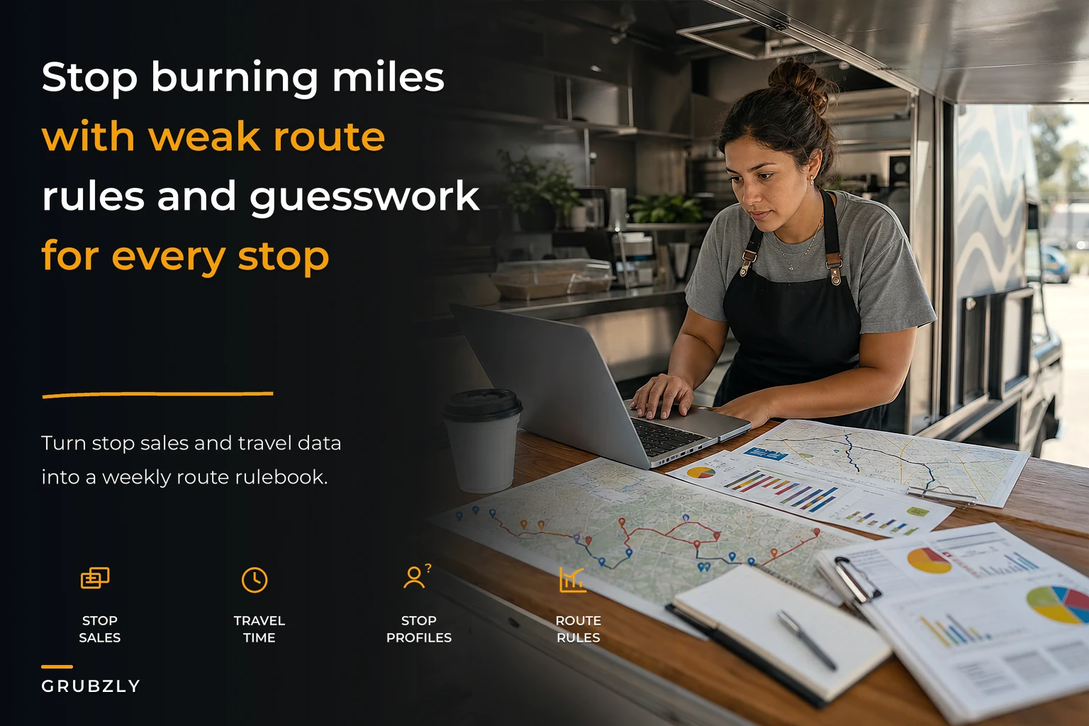 Cut wasted miles and recover lost sales with a data-driven routing system for food trucks